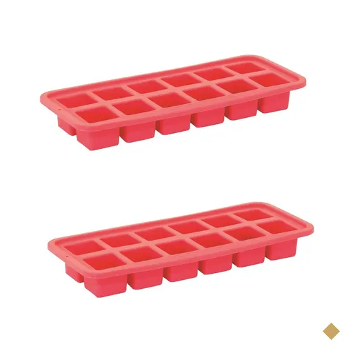 Duas Formas de siliscone para 12 cubos de Gelo cada