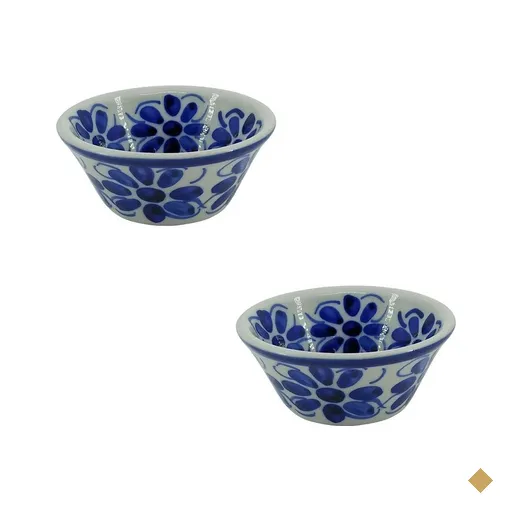 Conjunto de 2 bowls (pequenos) pintado a mão Monte Siao