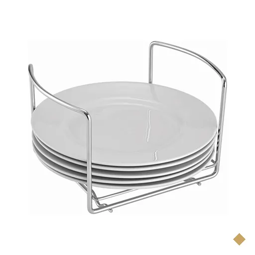 Suporte Porta Pratos de Mesa Posta Bancada Aramado para Guardar Organizador…