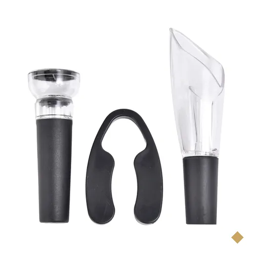 Kit Vinho com 3 Peças Kenya Preto