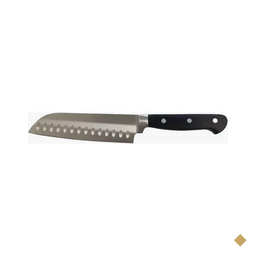 Faca Santoku de 7 Pol -  cabo preto abs