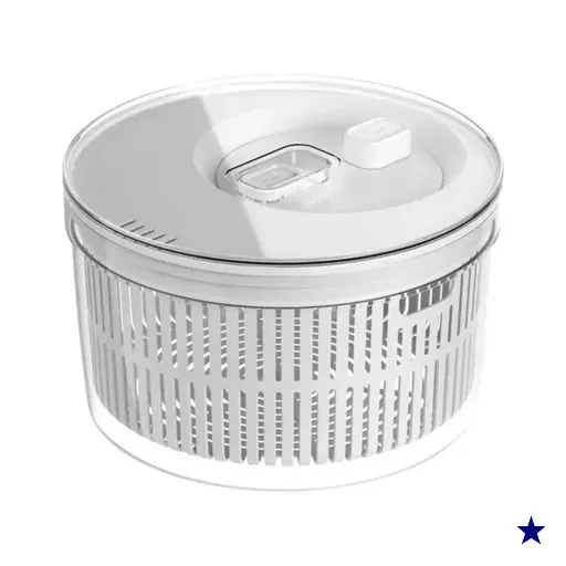 Secador e Organizador de Saladas Legumes Verduras 5,5l Clear