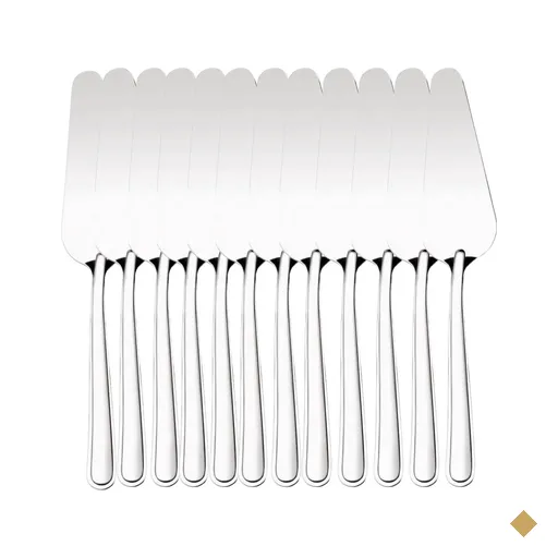 Kit 12 Espátulas Pá para Cortar Bolo 23cm Inox Cortadora de Fatia Torta Pizza…