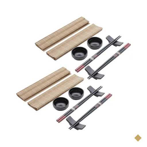 Conjunto para Sushi 4 Pessoas Lyor Esteira Molheira Suporte Hashi Yokohama…