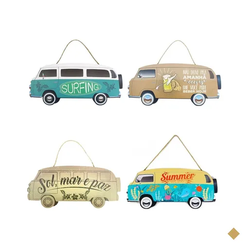 Quatro Placas decoração KOMBI 40 cm - MDF