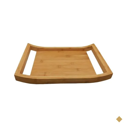Bandeja com Alça em Bambu 35x24,5x5cm Kenya