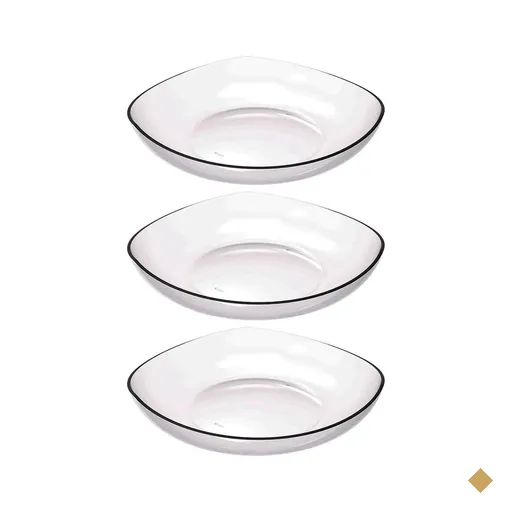 Kit 3 Cestas para Frutas Verduras Fruteira de Mesa Transparente 3,5L Trio…