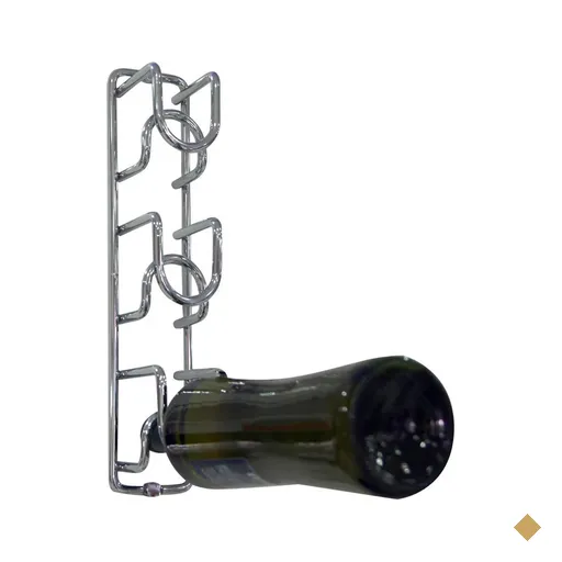 Adega de Parede Suporte para 3 Garrafas de Vinho Mini Aramado Masutti Cube