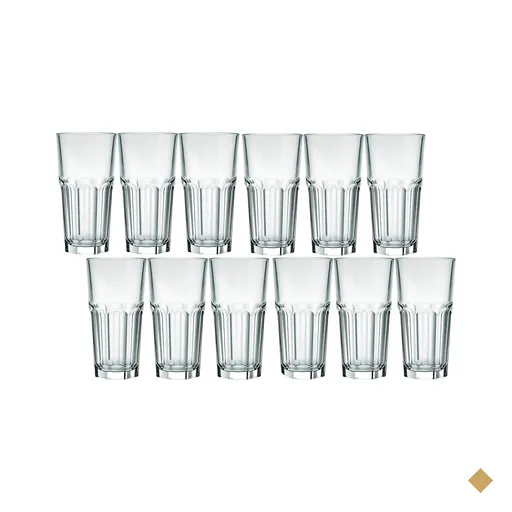 Conjunto 12 Copos Long Drink 340ml De Vidro Nadir Bristol Suco Refrigerante…