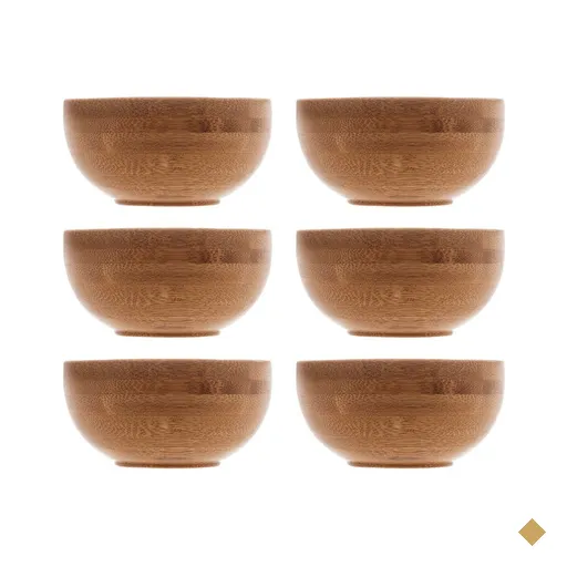 Kit 6 Molheiras Lyor Restaurante Bambu Verona 8x4cm Cumbuca Bowls Pequenos