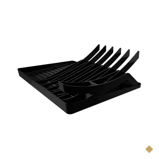 Escorredor de Louças Preto Pratos Talheres Smart S Crippa Pia Retangular…