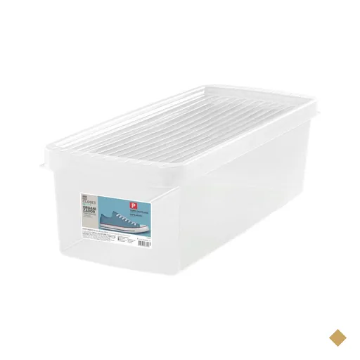 5 Caixas Empilháveis 4,2L Organizadoras Calçados 35 ao 38 Ordene Brinquedos…
