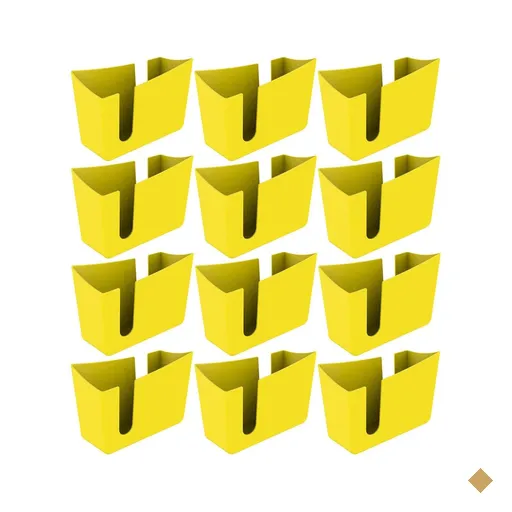 Kit 12 Porta Guardanapos de Mesa Organizador Trio Crippa Amarelo Restaurante…