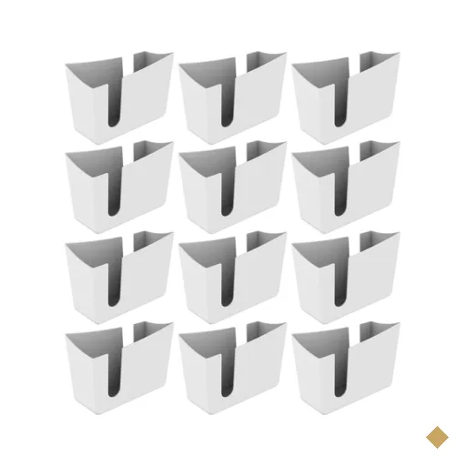 Kit 12 Porta Guardanapos de Mesa Organizador Trio Crippa Branco Restaurante…