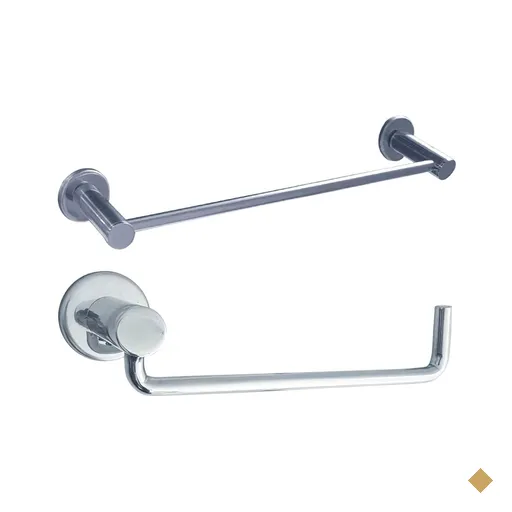 Kit Suporte Papel Higiênico Porta Toalha de Rosto 30cm Inox Lavabo Banheiro…