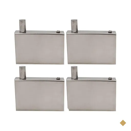 4 Ganchos em Aço Inox Cabide de Parede Roupas Toalheiro Banh