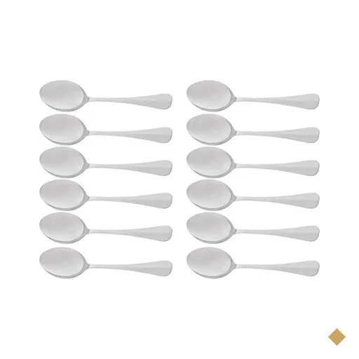 12 Colheres Inox Servir Positano 26cm Lyor Restaurante Colher Arroz Sobremesas…