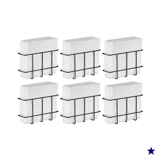 Kit 6 Porta Guardanapos Pequeno Aramado Preto Padaria Utimil Organizar…