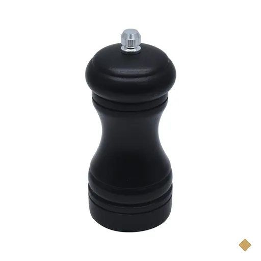 Moedor de madeira Preto 11,5 cm  Sal Pimenta
