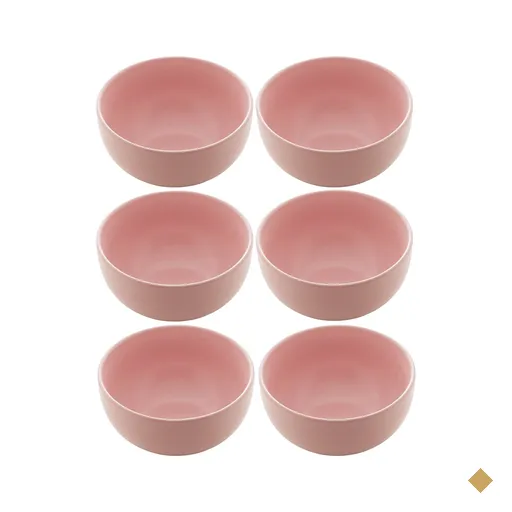 Kit 6 Bowls de Cerâmica Cumbuca 680ml Lyor 14,5x8,5cm Tigela Sopa Sobremesa…
