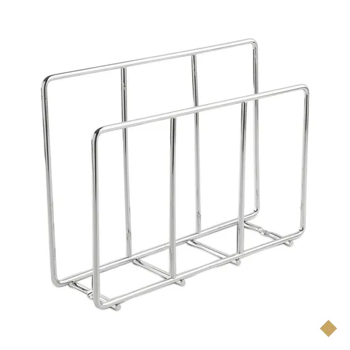 Suporte para Tábuas de Carne Corte Organizador Aramado para Cozinha Cromado…