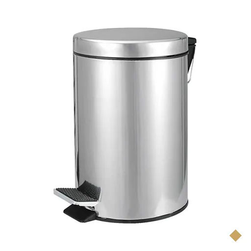 Lixeira Redonda 5l Inox Vonder