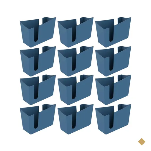 Kit 12 Porta Guardanapos de Mesa Organizador Trio Crippa Azul Restaurante…