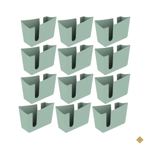 Kit 12 Porta Guardanapos de Mesa Organizador Trio Crippa Verde Menta…