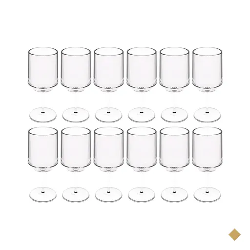 12 Taças para Vinho Água Drinks 250ml Crippa Plástico Resistente…