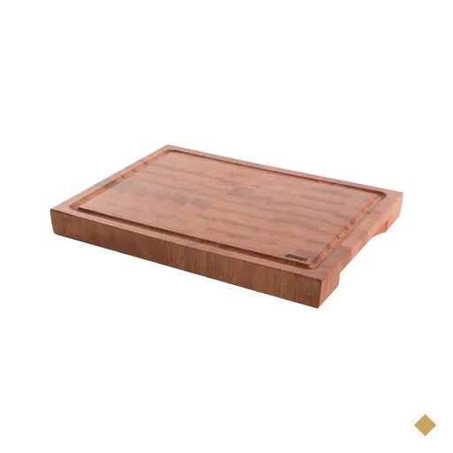 Tábua de Madeira para Churrasco 40x30x4cm Prancha de Corte Invertida Carne…
