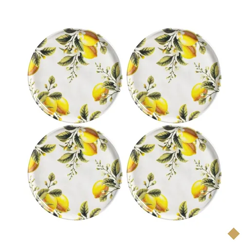Kit 4 Pratos De Sobremesa Bio Limonata 21,5cm Porto Brasil