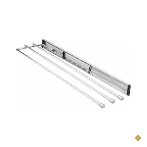Porta Toalhas Pano de Prato Triplo Suporte Deslizante Cozinha Armário Aço Inox