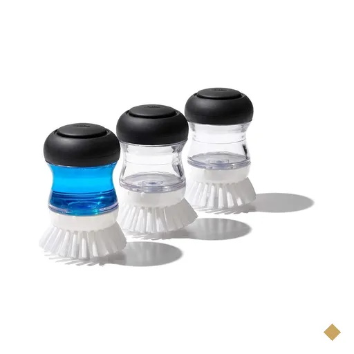 Escova Redonda para Limpeza 6cm com Dispenser OXO