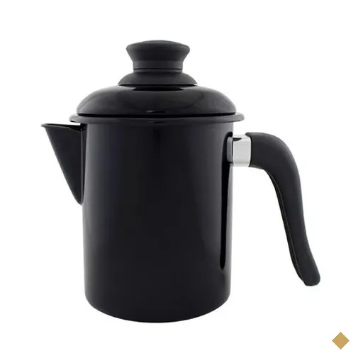 Leiteira de qualidade em Agata - 900 ml - Preto - Ewel