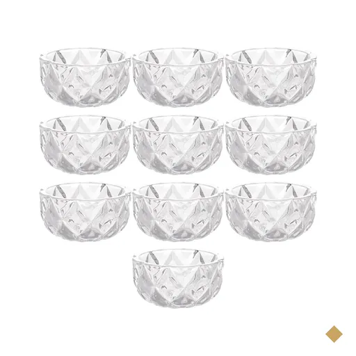 Kit 10 Cinzeiros de Cristal de Chumbo Bonitos para Hotéis Restaurantes Bowls…