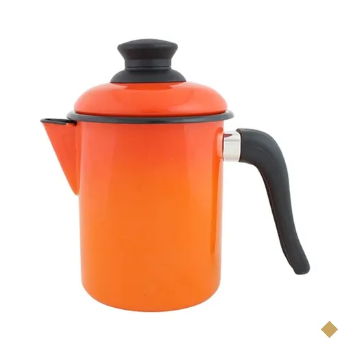 Leiteira de qualidade em Agata 900 ml Ewel - Laranja