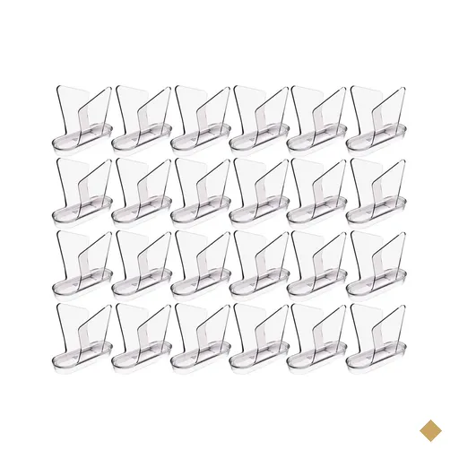 24 Porta Guardanapos de Mesa Transparente Crippa Organizador Cafeteria…