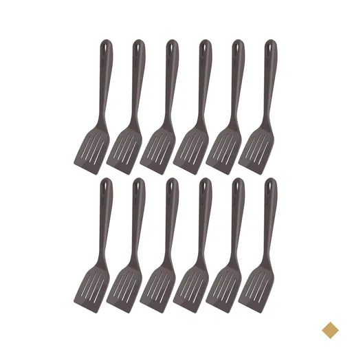 Kit 12 Espátulas Culinárias Cinza Tornado em Nylon 31,5cm Restaurante…