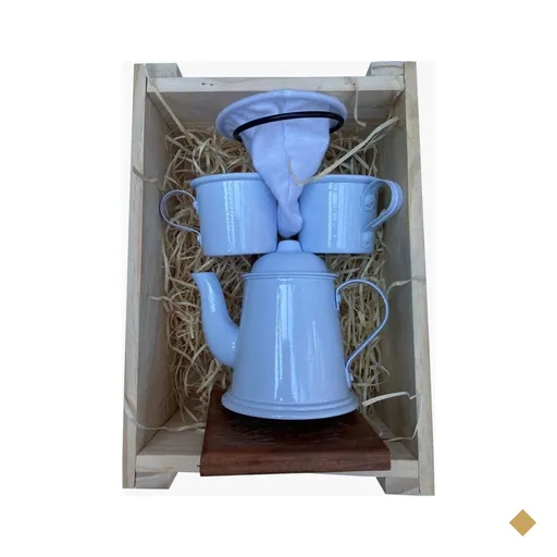 Kit de Café Individual - Branco - Demolição com engradado