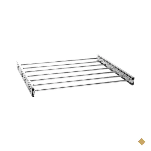 Calceiro Deslizante Cromado Horizontal 7 Varetas Guarda Roupa Closet Aramado…