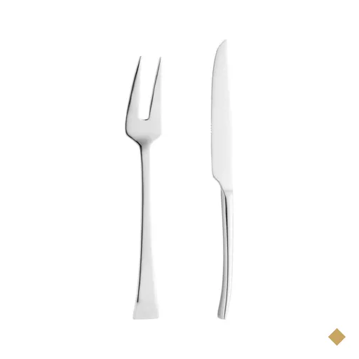 Faca e Garfo para Assado Berna em Inox Wolf