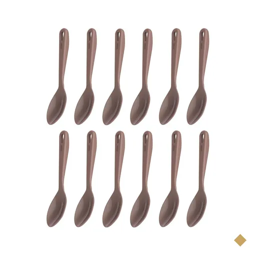Kit 12 Colheres para Servir Cozinha Arroz Molho Nylon Amendoa Restaurantes…