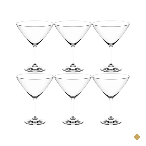 Kit 6 Taças de Cristal 210ml para Martini Coquetel Drink Margarita Dry Haus…
