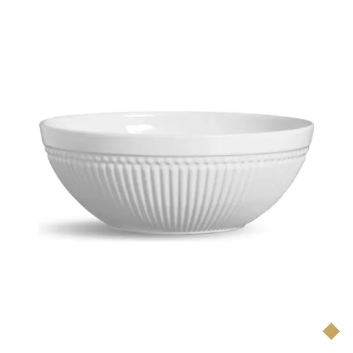 Tigela Roma 2,5L 25cm Branco Cerâmica Esmaltada Porto Brasil