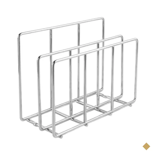 Suporte para Tábua de Corte Carne Duplo Organizador Aramado para Cozinha…