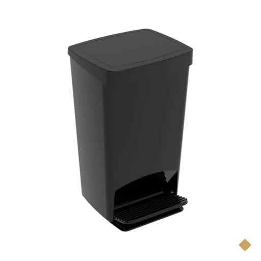 Lixeira Gambrage Crippa Com Pedal 25 Litros Preta Lixo para Cozinha Banheiro…