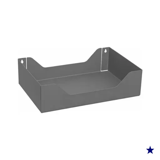 Porta Objetos de Parede Organizador de Acessórios 30x20cm Grande Cinza Masutti…