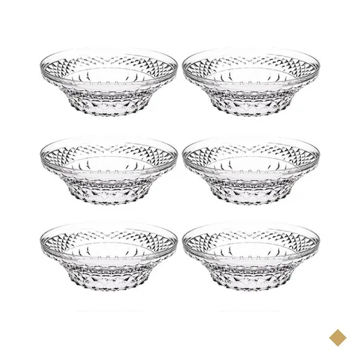 Kit 6 Saladeiras Tigela Redonda 3,3L Crippa Transparente Plástica Salada…