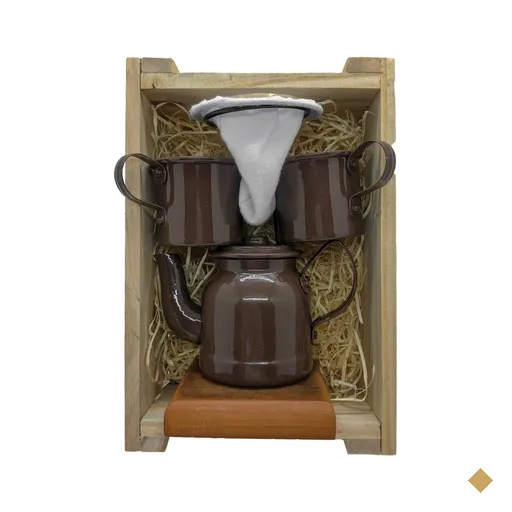 Kit de Café Individual - MARROM - Demolição com engradado