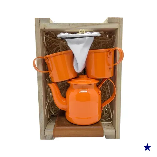 Kit de Café Individual - LARANJA - Demolição com engradado